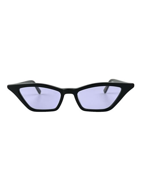 Occhiali cateye neri con lenti viola Bluelight Capri Eyewear | LILLYNEROLENTEVIOLA